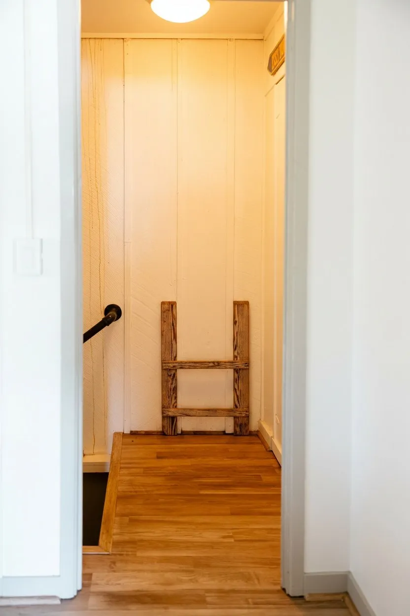 The founder's ladder, still in the bakery building