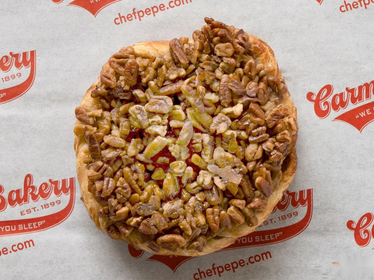 A pecan sticky bun